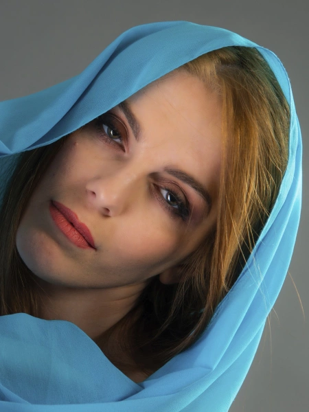 Monika in blue. – zdjęcie z portfolio Deep_blue – portret