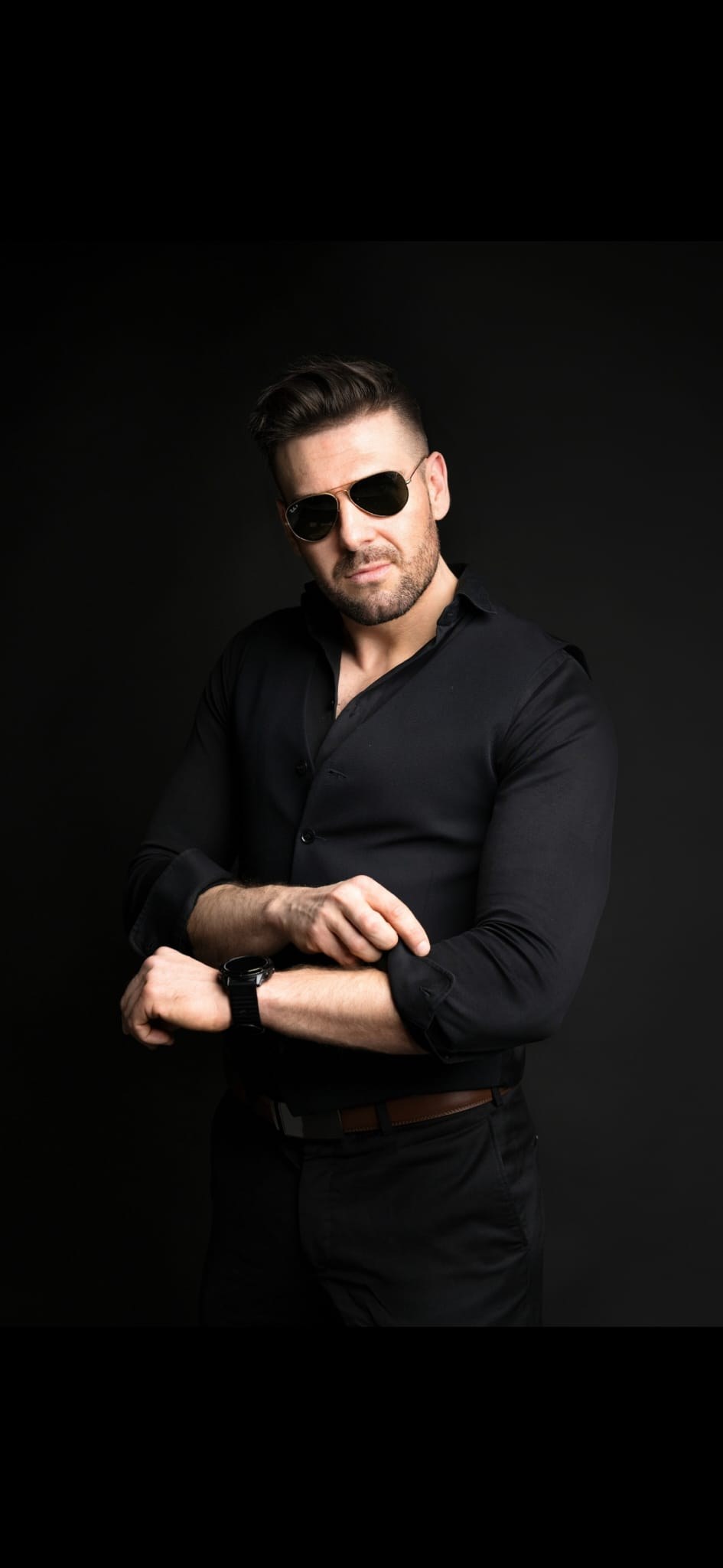 Męski portret | Black Elegance – zdjęcie z portfolio frank__sf – fashion